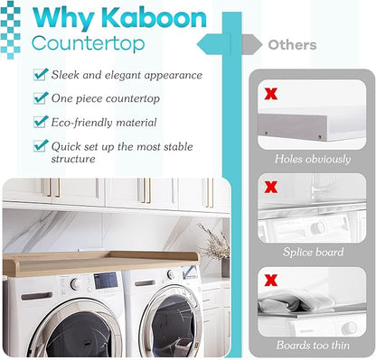 Kaboon Washer Dryer Countertop, Melamine Countertop - Image 5