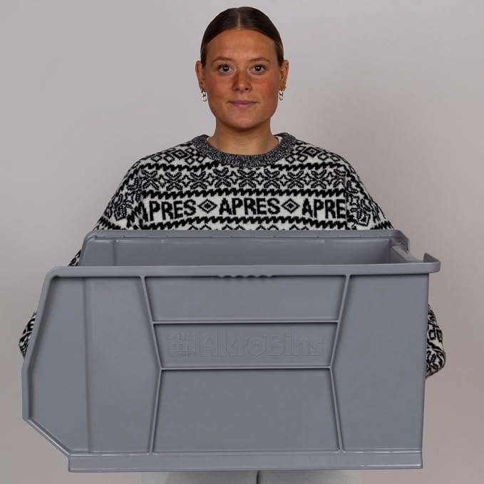 Akro-Mils 30289 Super-Size AkroBins Plastic Storage Bins, Space-Saving - Image 5