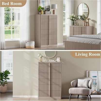 Fluted Dresser for Bedroom, Modern Chest of Drawers - Image 5