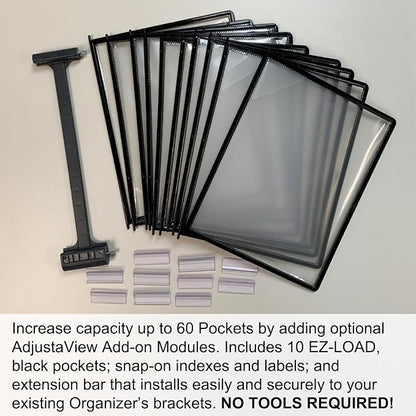 Ultimate Office AdjustaView 10-Pocket Desk Reference Organizer - Image 7