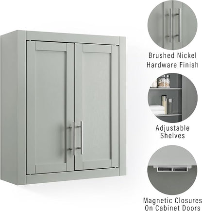 Crosley Furniture Savannah Wall Mounted Bathroom Storage Medicine Cabinet - Image 7