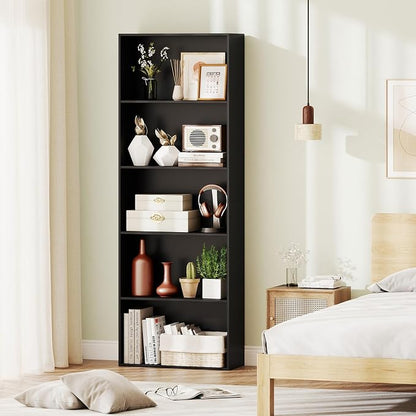 Giantex 5-Tier Bookshelf Set of 2, Freestanding Bookcase - Image 8