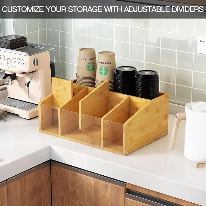 Coffee Station Organizer Condiment Organizer - Image 3