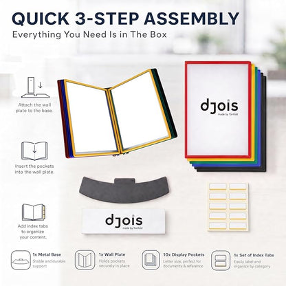 Tarifold Desktop Reference & Display System, 10 Double-Sided Pockets, 20 Sheet - Image 4