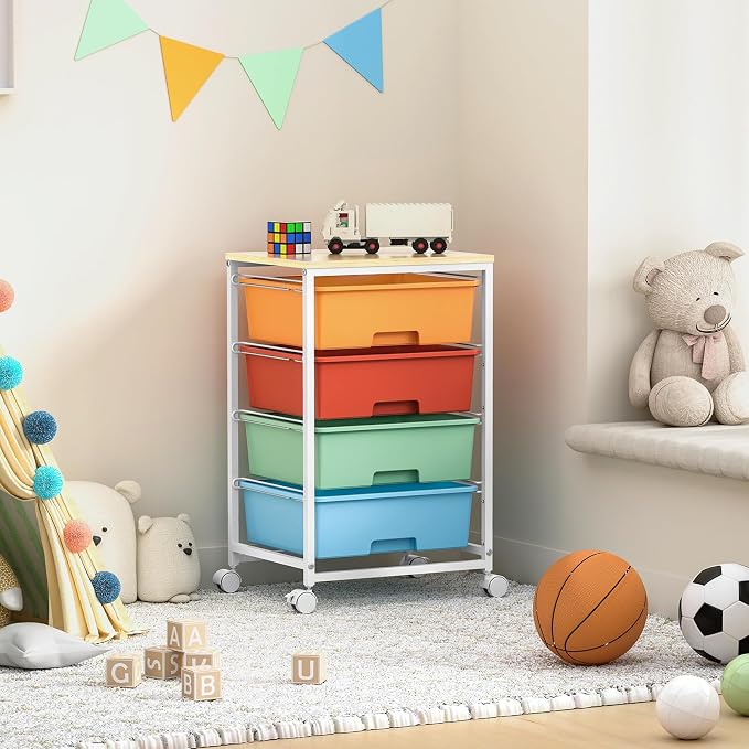 Utility-Rolling-Storage-Drawer-Craft-Cart-Organizer - Image 2