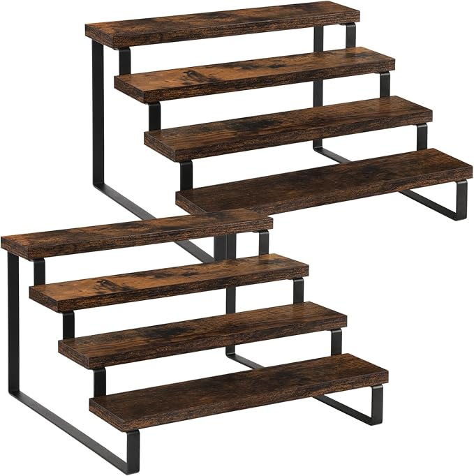 YINMIT Wooden Display Riser Stand, Tiered Perfume and Cologne Organizer Stand by YINMIT