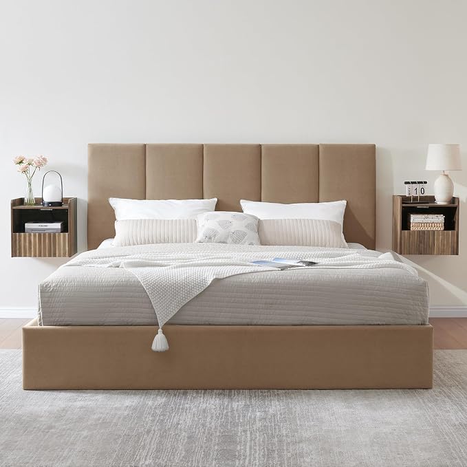 Modern Fluted Floating Nightstand Wall Mounted - Image 7