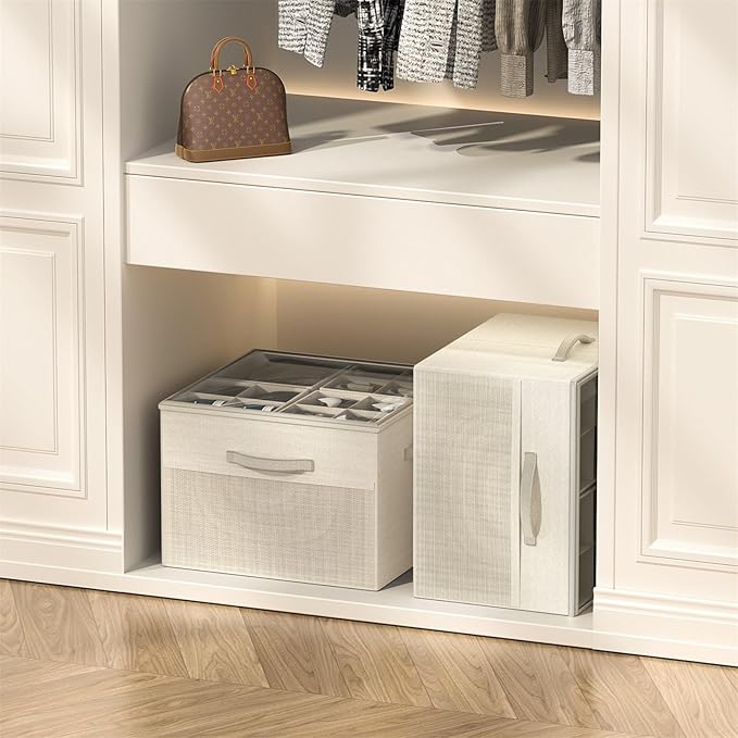 Aokeyee Shoe Organizer for Closet, Foldable Shoe Storage Organizer Box Bin - Image 5