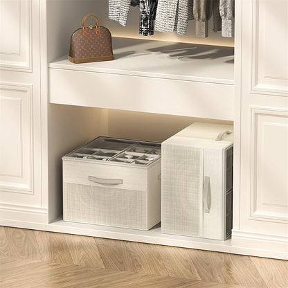 Aokeyee Shoe Organizer for Closet, Foldable Shoe Storage Organizer Box Bin - Image 5
