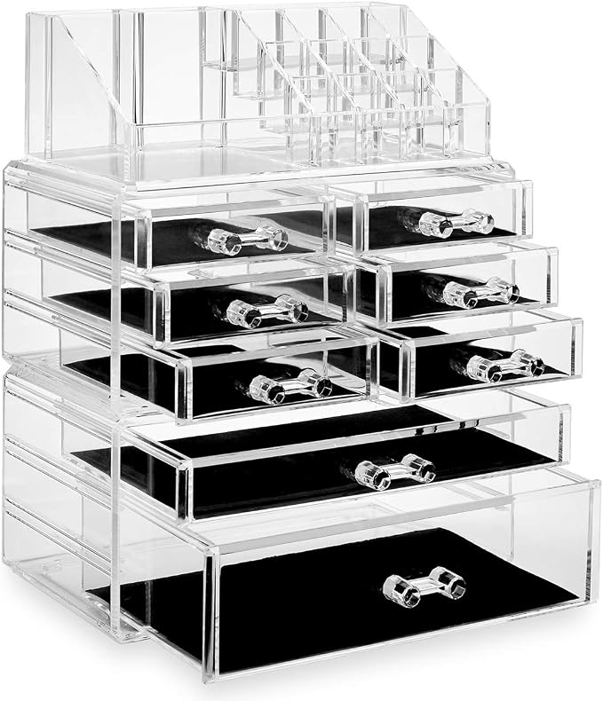Casafield Acrylic Cosmetic Makeup Organizer & Jewelry Storage Display Case - Image 2