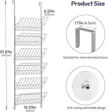 SWTYMIKI Over the Door Shoe Organizer - Image 2