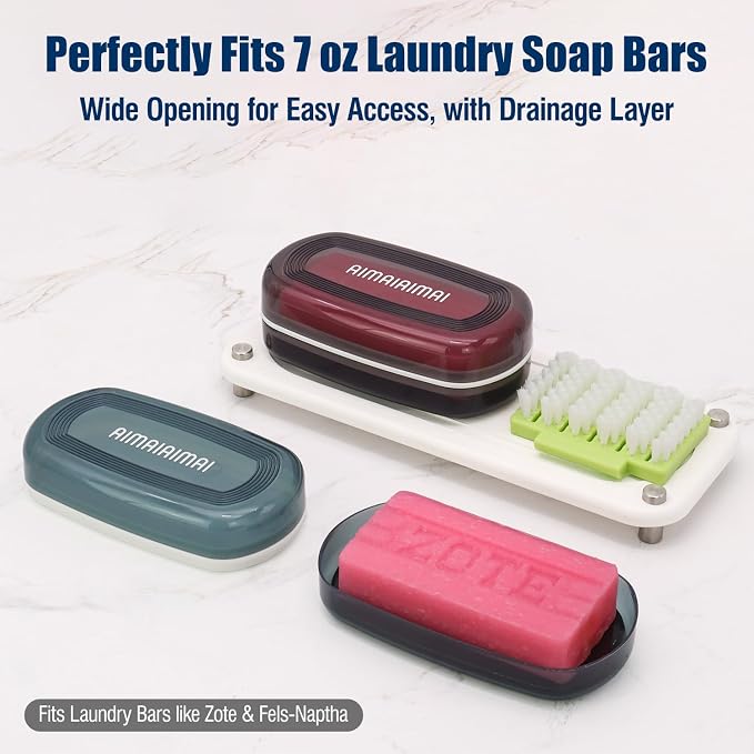 Shampoo Bar Holder Travel Case for Two Bars – Compatible - Image 4