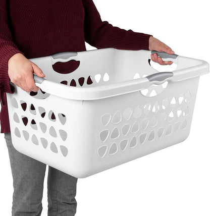 Sterilite 4 Pack Ultra Laundry Basket, Plastic Clothes Hamper, Large Rectangle - Image 7