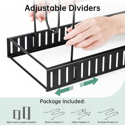 ORDORA Pots and Pans Organizer under Cabinet, 8 Tier Pot Organizers Rack - Image 7