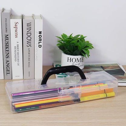 Plastic Storage Container with Lid, Small Storage Bin - Image 3
