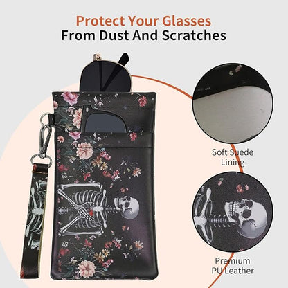 Double Eyeglass Case Soft Dual Glasses Case - Image 5