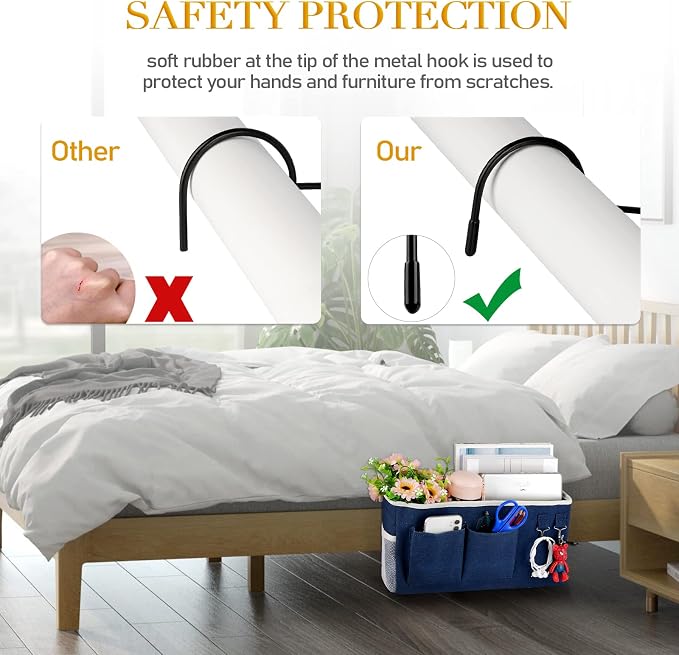 Bedside Storage Caddy/Bedside Hanging Storage Bag - Image 6