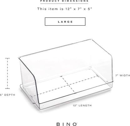 BINO | Stackable Plastic Storage Bins, Large - Image 3