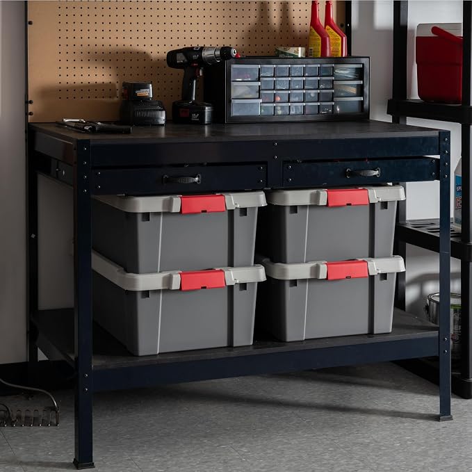 IRIS USA 12 Gallon Lockable Storage Totes - Image 3