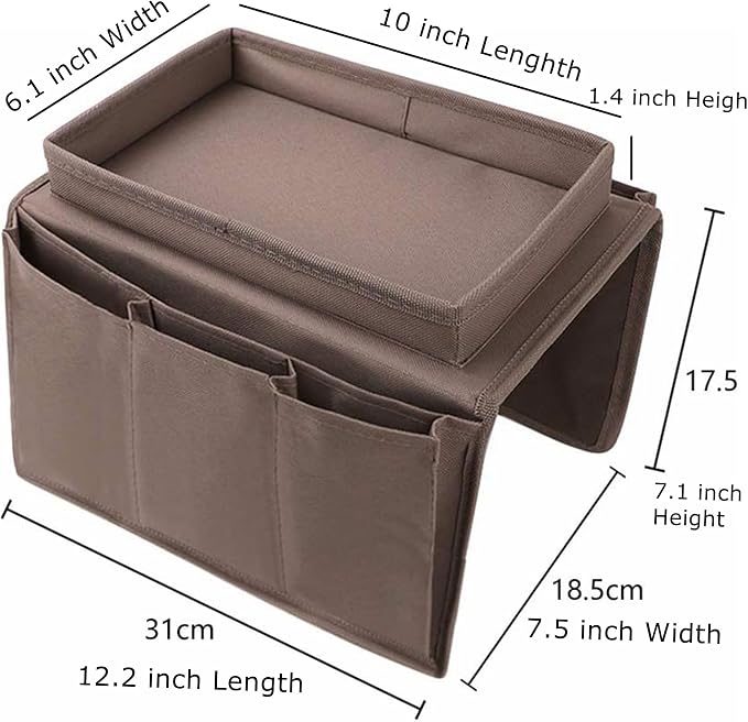 Sofa Armrest Organizer with Cup Holder No-Slip Couch Sofa Armrest Organiser - Image 5