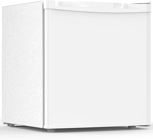 1.6 Cu.ft Mini Fridge with Freezer, Compact Refrigerator, Single Reversible Door by Electactic