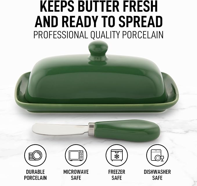 Zulay Butter Dish With Lid For Countertop - Image 2