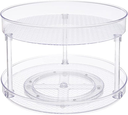 Amazon Basics 2 Tier Lazy Susan Turntable Organizer by AmazonBasics