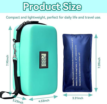 Insulin Cooler Travel Case, TSA Approved Medication Diabetic Cooler Organizer - Image 2
