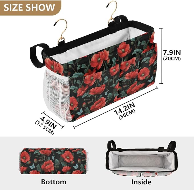Poppy Butterfly Leaf Bedside Caddy - Image 4