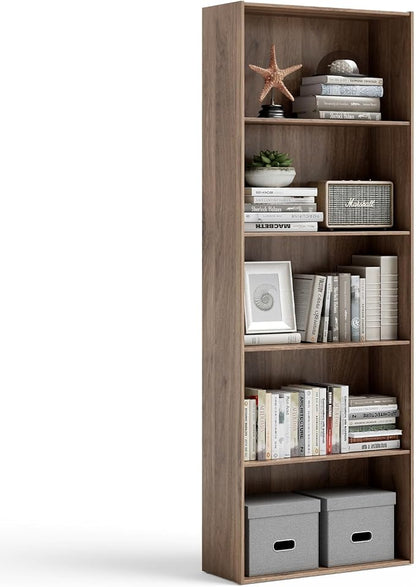 Tangkula 5-Tier Bookcase, 67” Tall Freestanding Bookshelf by TANGKULA