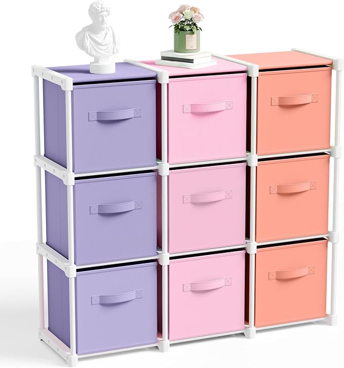 Briwooody 9 Cube Storage Organizer Bins by Briwooody