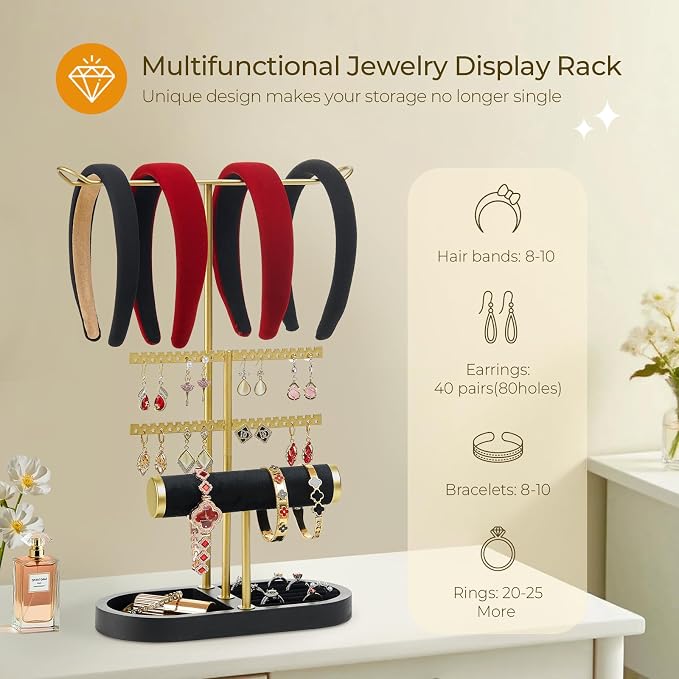 3 Tiers Jewelry Organizer, Earring Holder Organizer - Image 3