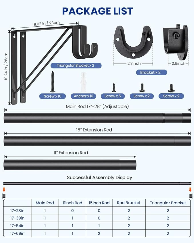 Closet Rods for Hanging Clothes - Image 9