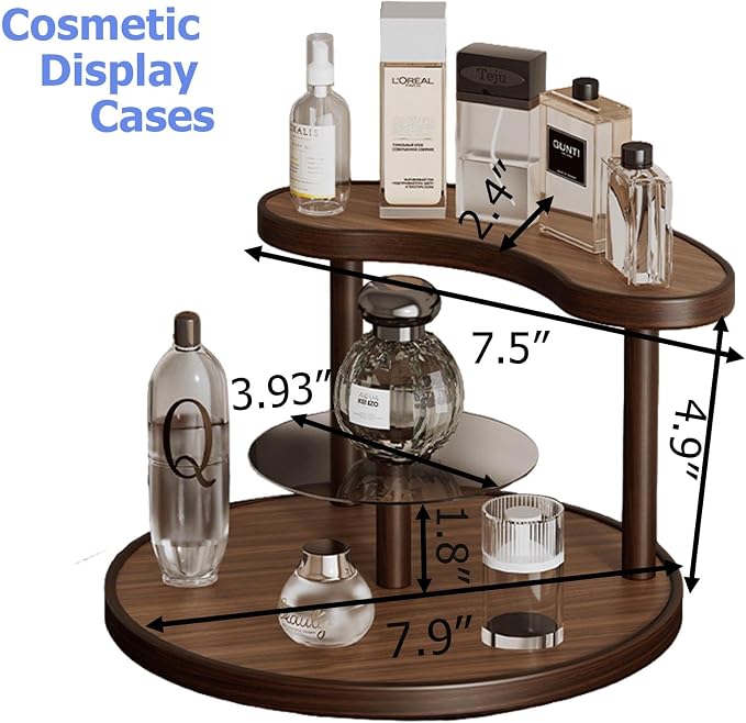 GDQ Wooden Display Organizer Stand, Perfume Organizer, Tea Set, Open Design - Image 4