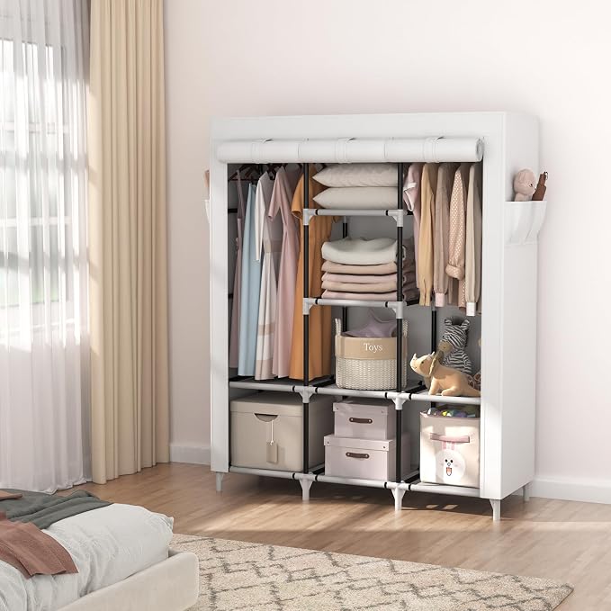 VTRIN Portable Closet Wardrobe for Hanging Clothes - Image 2