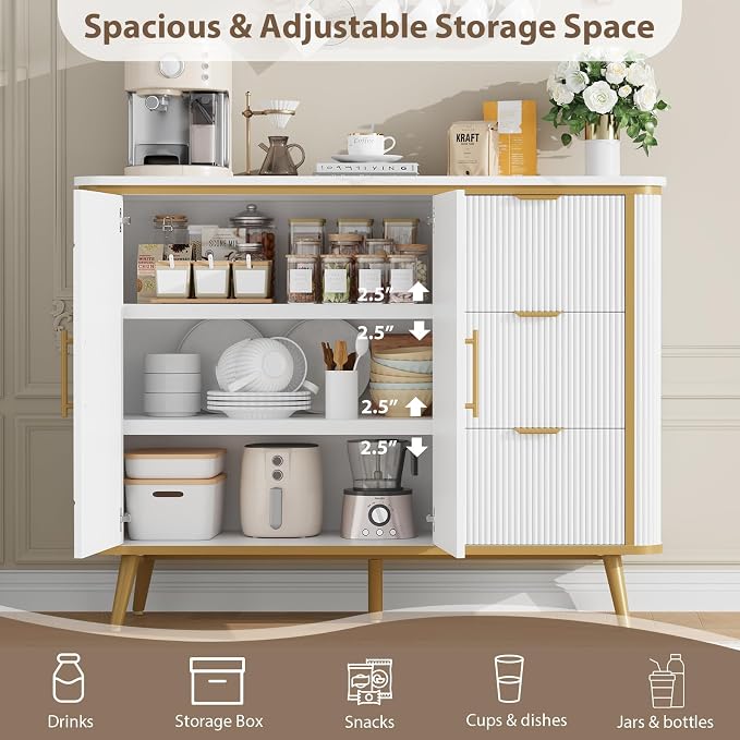 47.3" Modern Buffet Cabinet - Image 8