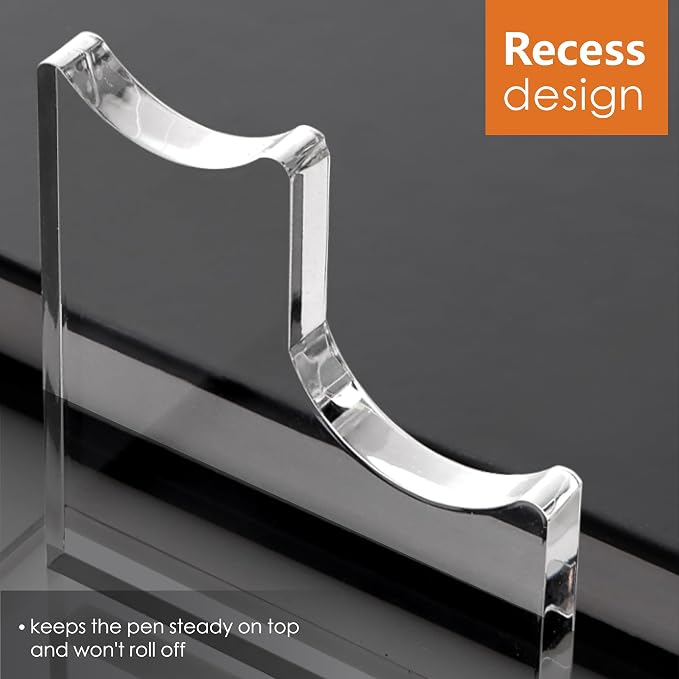 SANRUI 2 Tier Acrylic Pen Holder Display Stand, Fountain Pen Pencil Makeup - Image 4