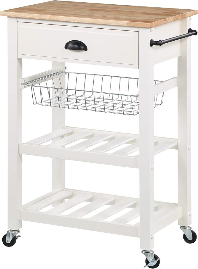 OSP Home Furnishings Hampton Kitchen Cart - Image 3