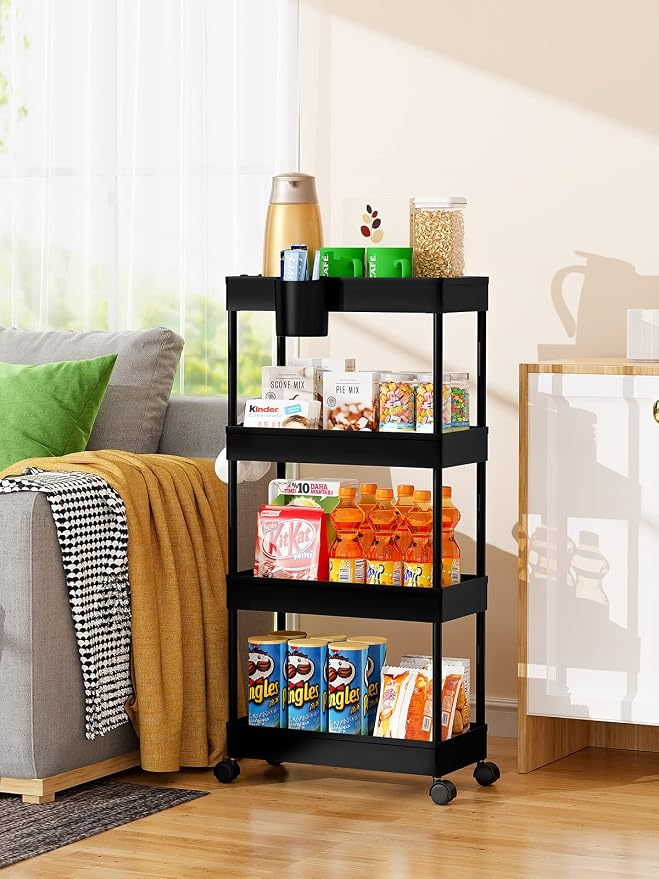 LEHOM Slim Rolling Storage Cart - Image 5