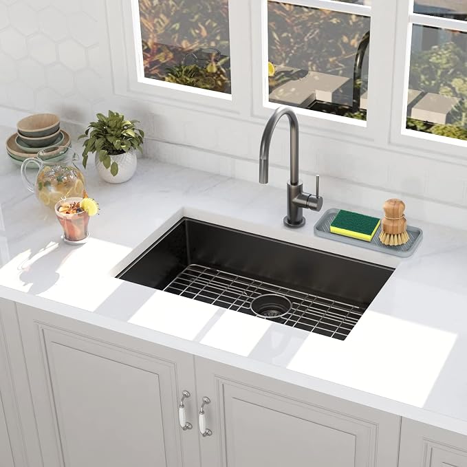 EG-SIPRO Kitchen Sink Organizer Tray, 2 Pack Silicone Sponge Holder - Image 6