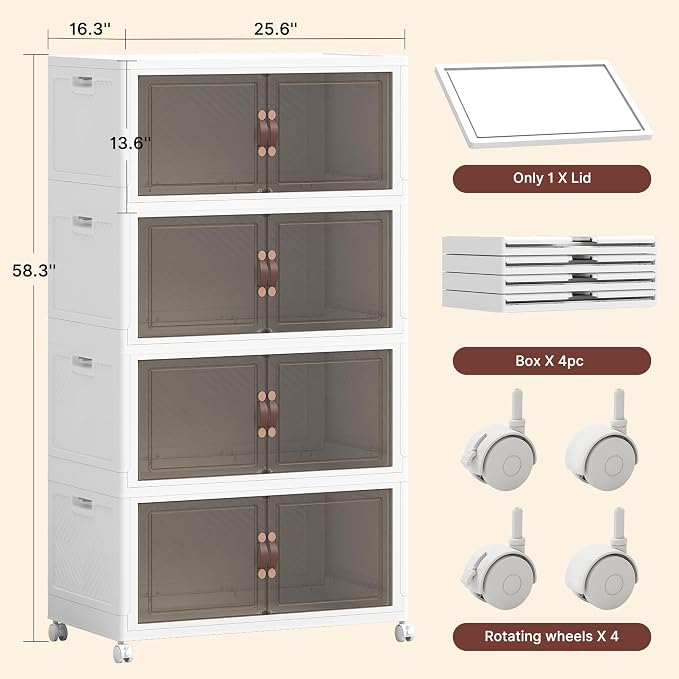 936QT Extra Large Stackable Storage Bins - Image 2