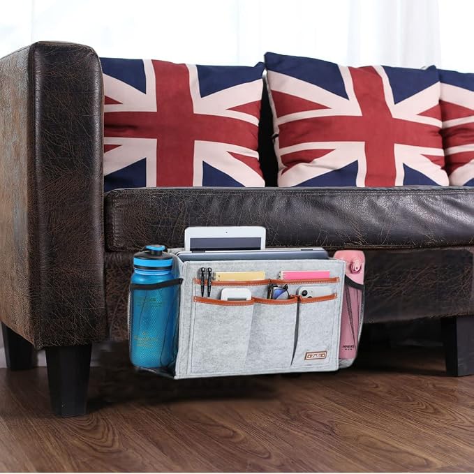 Bedside Caddy, Large Size Bedside Storage Organizer Bedside Organizer Caddy - Image 7