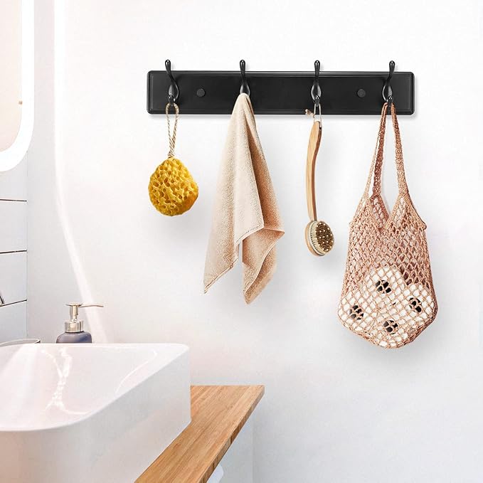 Wooden Coat Rack, Wall-Mounted Organizer - Image 9