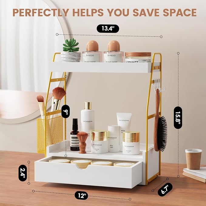 2 Tier Bathroom Counter Organizer - Image 2