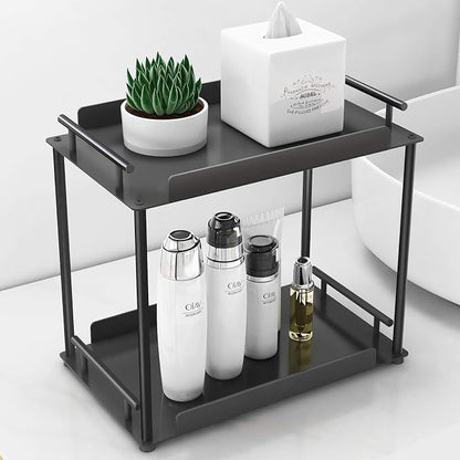 FLE Bathroom Organizer Countertop, Bathroom Counter Organizer Decorative Tray by FLE