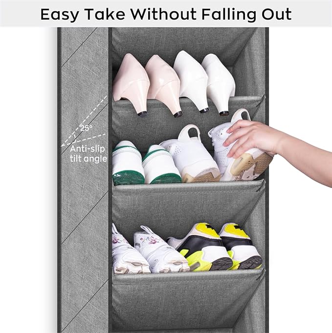 SLEEPING LAMB Over The Door Shoe Organizer - Image 5