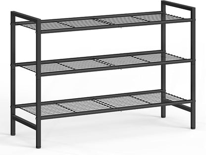 SONGMICS Metal Shoe Rack, Free Standing Shoe Organizer by Unknown