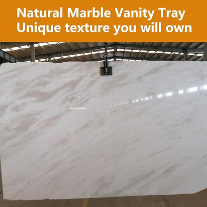 Vanity Tray, 11.8inch Marble Bathroom Tray - Image 6