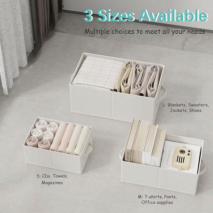 Storage Bins, 3 Pack Foldable Cloth Basket, Cube Organizer - Image 5