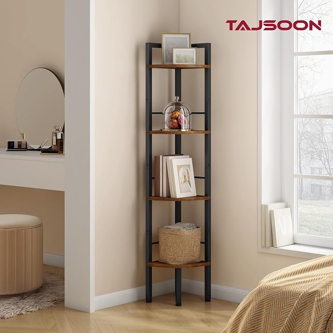 Tajsoon Corner Shelf Stand 4 Tier 48.5" - Image 6